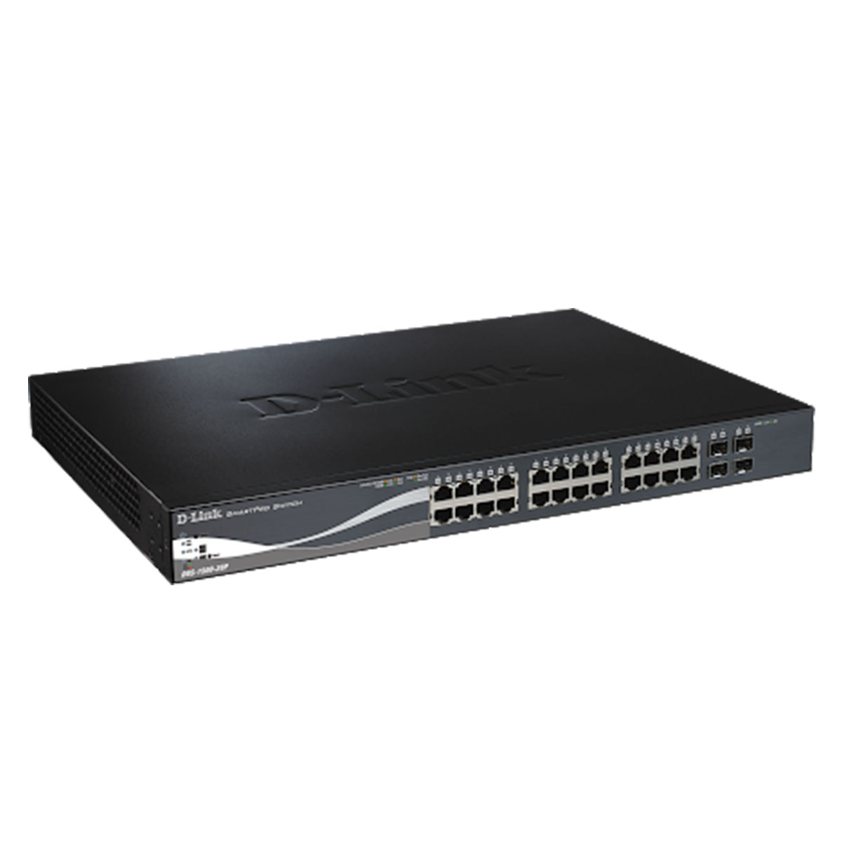 سوئیچ شبکه مدیریتی 24 پورت + 4 پورت SFP با 4 پورت PoE دی لینک مدل DGS-1500-28P-2